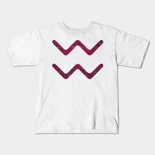 Paisley Aquarius Zodiac Sign Kids T-Shirt